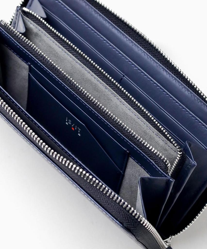 [ISIT] Langes Polymer-Portemonnaie mit Reißverschluss rundherum, 14 Kartenfächer, Herrenleder, Nein. 989607 (Mit)