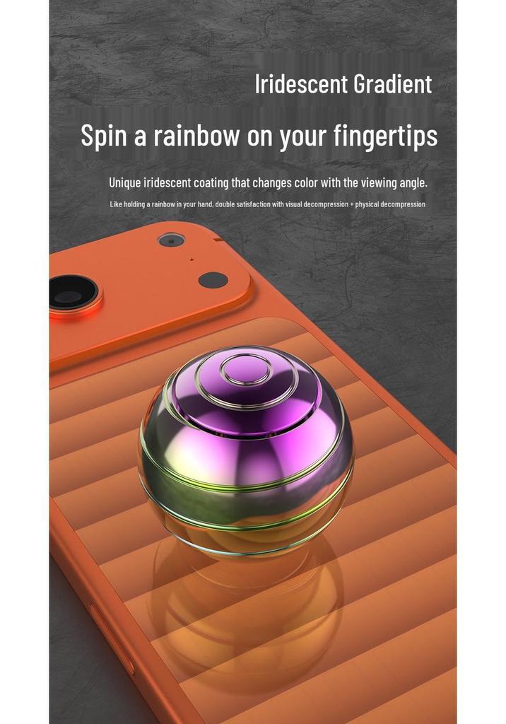Fingertip Spinner: Colorful Luminous Desktop Decompression Toy