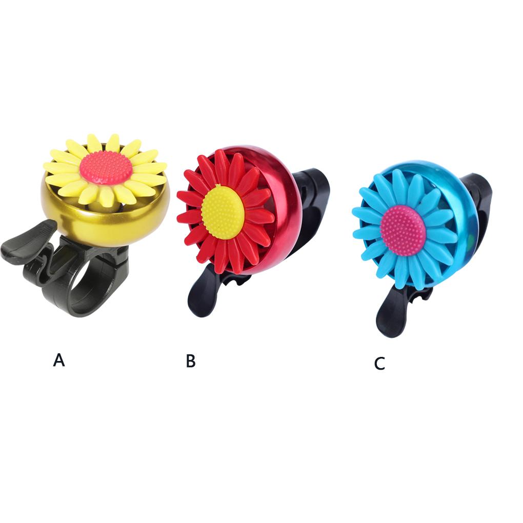 Multi-color Kids Bicycle Bell Daisy Flower Horns Bike Children Cycling Ring Alarm For Safety Cycling Handlebars Bike Accessory