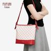 FUFUNI Vintage Pattern Bucket Shoulder Bag