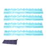 1/4Pcs Mahjong Rack with Magnetic Pusher & Storage Bag, Scalloped Acrylic Mah Jongg Tile Holder Pusher Bar, Gift for American Mahjong Players