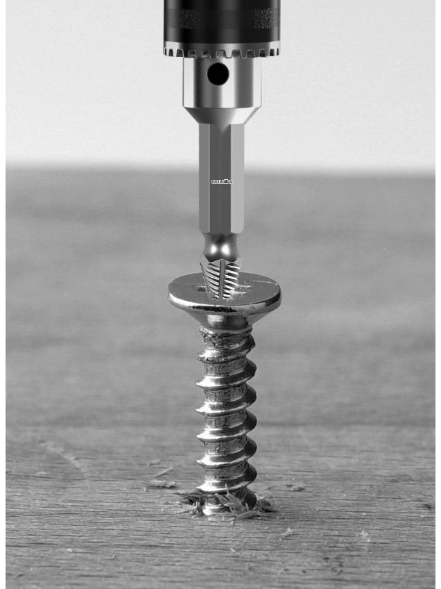 Rusty Screw & Wire Extractor - Reverse Thread Cone for Broken Head Removal