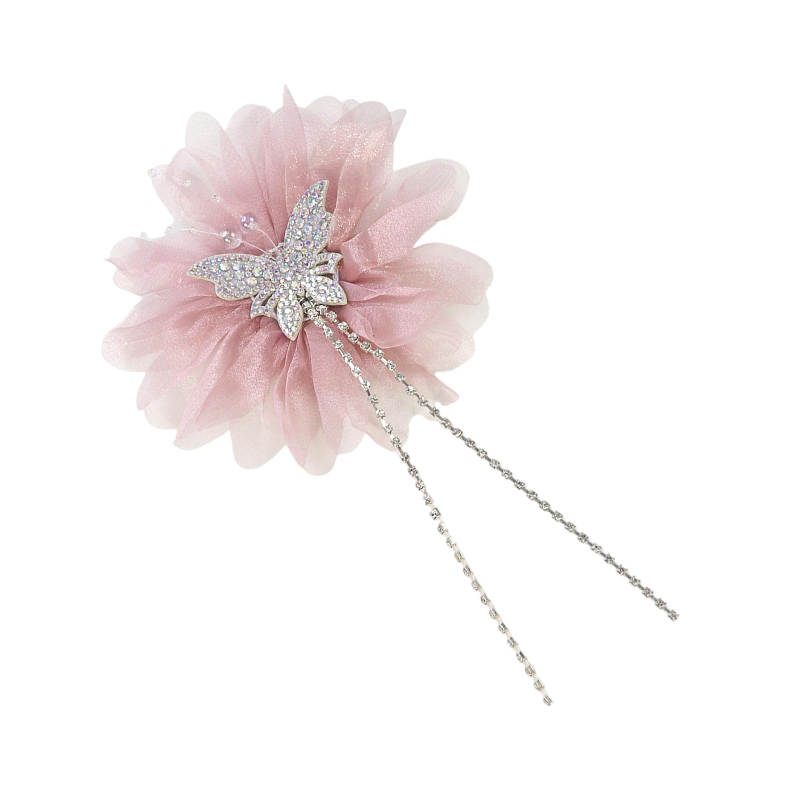 

Кришталева Квітка Художня Аплікація для Заколки для Волосся Одягу Капелюха Шиття Брошка DIY Шарф Весільна Сукня Декор Аксесуари рожевий