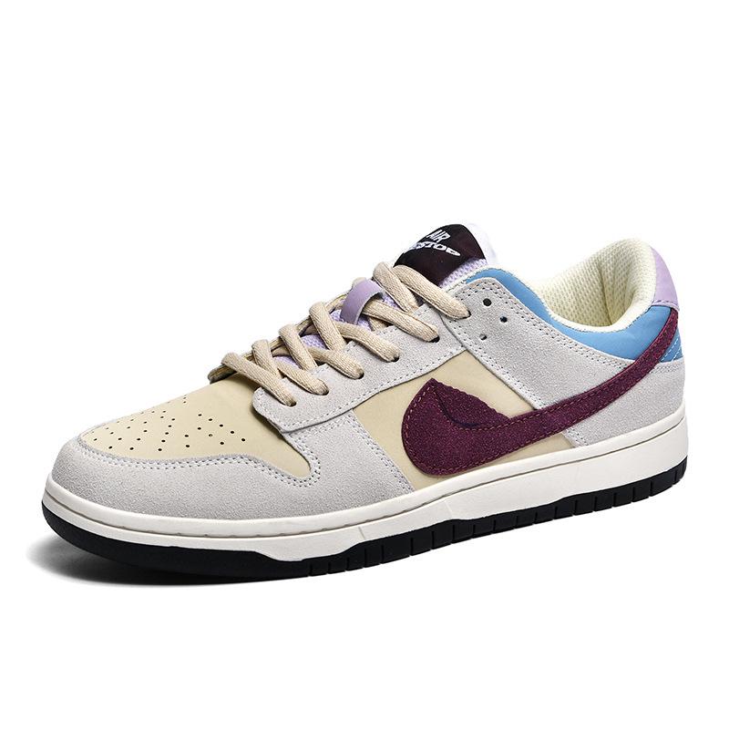 Pánské AJ1 Low-Top černé a bílé Panda Dunk Skate boty a dámské tenisky Air Force One