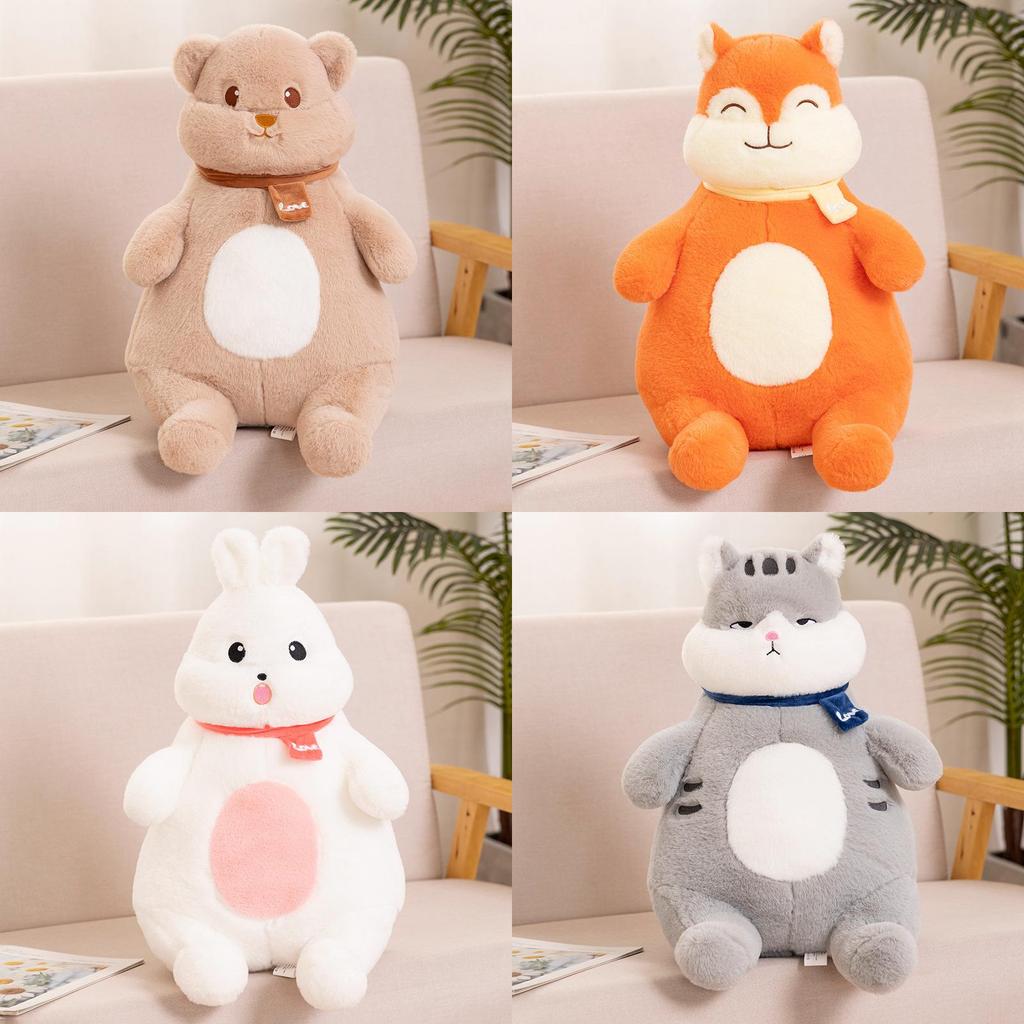 Cute Forest Friends Plush Toy Vivian Bear Leo Fox O Bubble Rabbit And Winky Cat 40cm Height