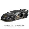 1:32 Revuelto SVJ63 Model Sports Cars Alloy Diecast Simulation Supercars Sound Light Doors Opened Pull Back for Kids Edutainmen