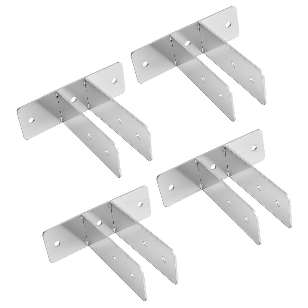 Urinal Screen Bracket Carbon Steel Waterproofing Bathroom Partition Hardware Bracket for 1 Inch Panel