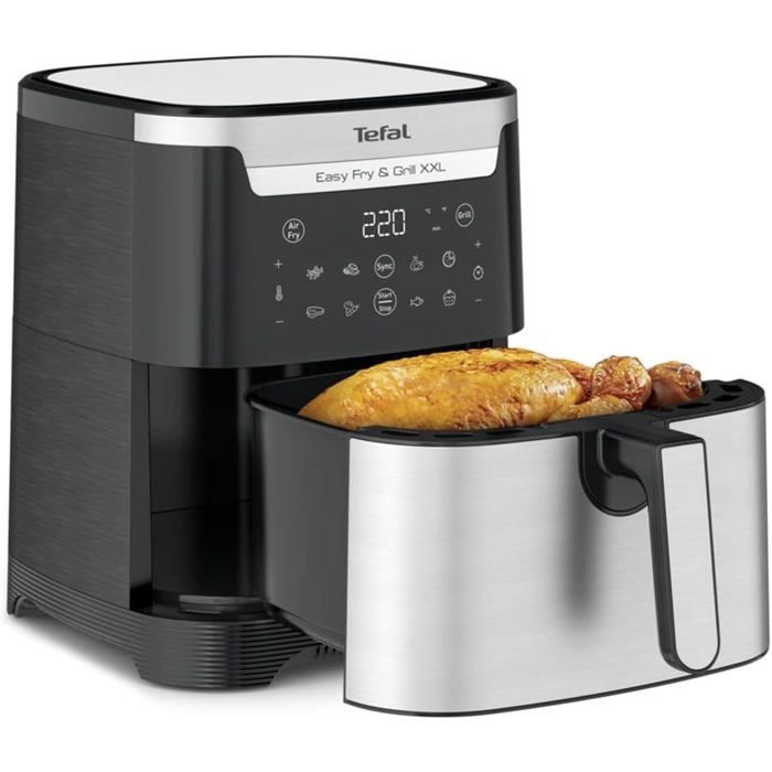 Friteuse - Tefal - EY801D - Noir - Température variable - Compacte