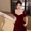Rochie de logodnă rochie lux ușor nișă prințesă în fugă haine pentru toast 1011 noua mireasă high-end haine de nuntă de întoarcere