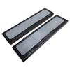 2PCS License Plate Frame Plastic Front Rear License Plate Cover for European Electric Car Tag Black