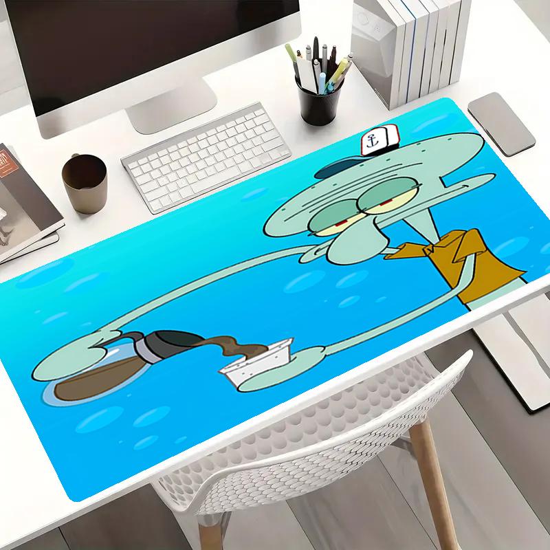 SpongeBob Theme Mouse Pad, Non Slip Rubber Base, Multifunctional Office & Home Decor, Perfect for Workspace Personalization.