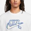 Nike T Shirts Men's White Crew Neck Moderate Straight Fit (Unisex) T-Shirts FD1297 100
