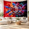 AC Milan Wall Tapestry, Soft Fabric Wall Hanging, Decorative Backdrop For Bedroom Home Wall Art