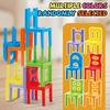Educational Toys,Chair Stacking Toy Set,Building Blocks Stacking Chairs,Parent-Child Gathering Interactive