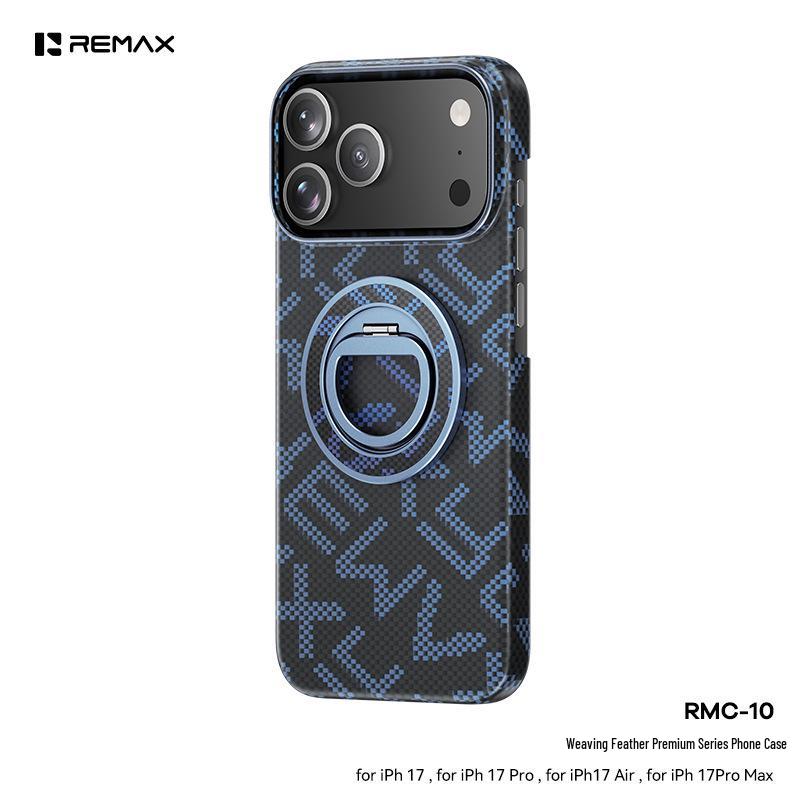 

Remax Ultra-Thin Woven Texture Magnetic Stand Protective Case for iPhone 17 Series. iPhone 17