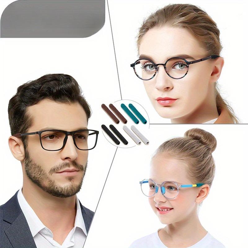2pcs Upgraded Soft Glasses Ear Pads&Non-Slip Knitted Glasses Clips,Comfortable Durable and Secure Fit
