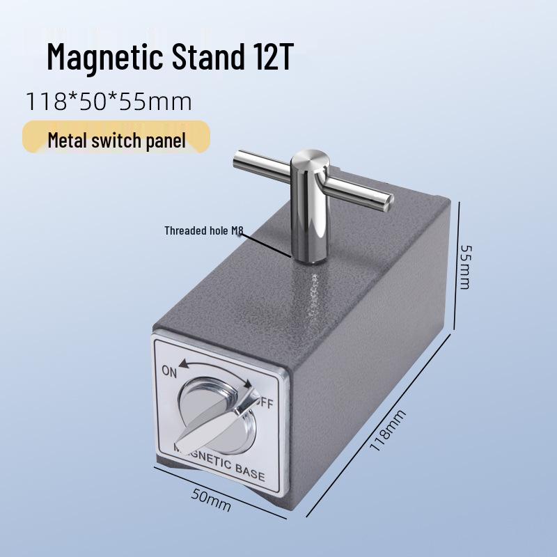 V-Shaped Magnetic Base Stand for Wire EDM, Strong Magnet with Triangular Design in Sizes 6T-12T