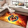 1PC rug Vill-arreal Flames Carpet, Chair Rug,Area Rug for Office Bedroom living rooms bedroom, Doormat decor Christmas fan gifts