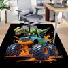 1PC Dinosaur Monster Truck Non-Slip Floor Carpet Compatible for Office&Living Room&Bedroom&Dining room - Flat-Weave Machine-W303