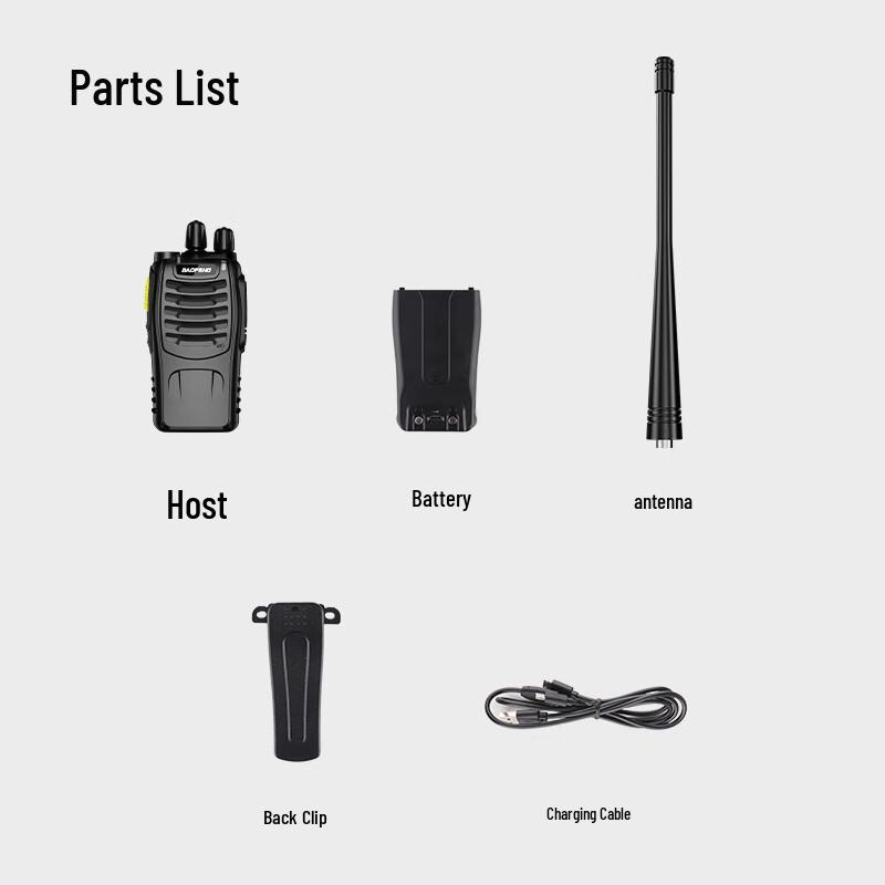 Baofeng BF-888S Plus Two-Way Radio Pair (CN version)