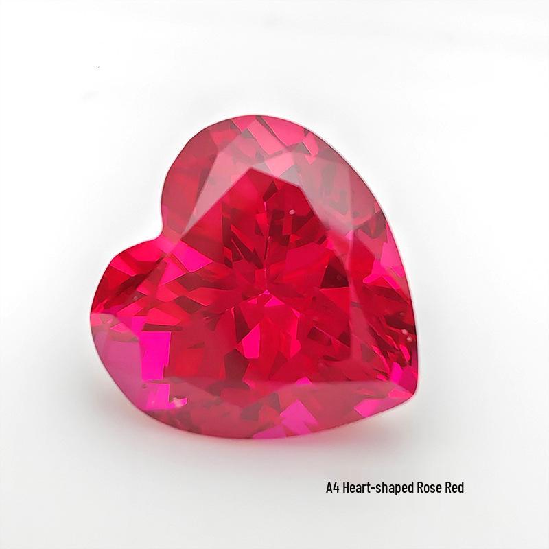 Aocai Bao Shi Lab-Grown Ruby Precision-Cut Loose Stone, AGL Certified Mainstone for Jewelry.