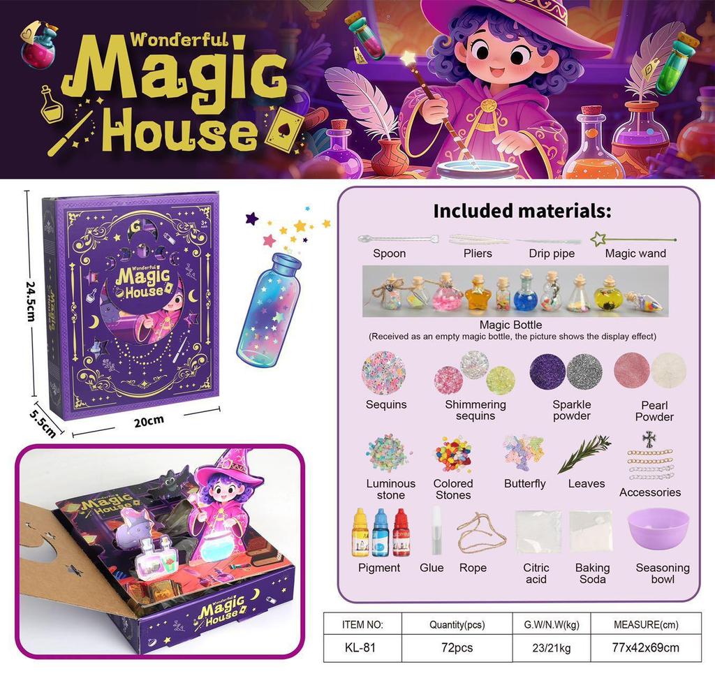 Children's DIY Wizard Potion Toy Set - Halloween Fantasy Gift