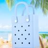 Waterproof EVA Handbags with Hole Mini Summer Beach Bag Tote Bag Phone Bag  Women