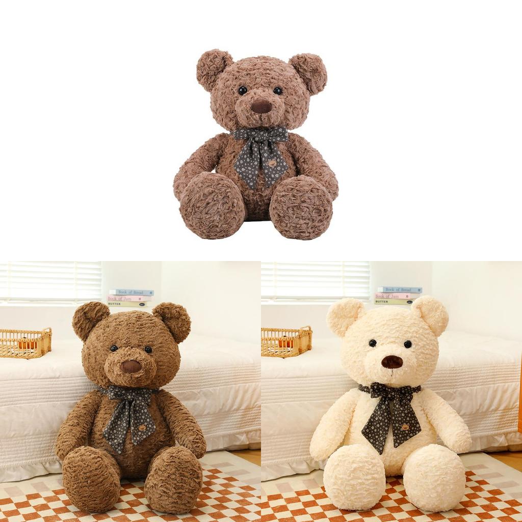 Teddy Bear Plush Toy With Bow For Kids Gift And Comfort