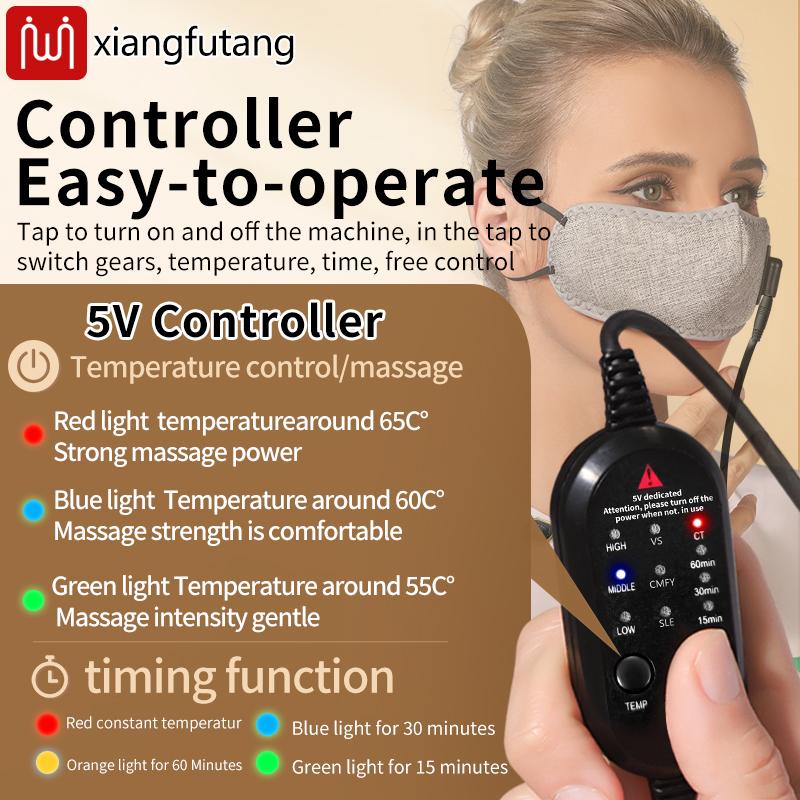 Nasenmassagegerät mit Rotlichttherapie und Wärmefunktion / Schnelle Erwärmung / Lindert verstopfte Nase / Allergischer Schnupfen / Laufende Nase / Vollständige Nasenmaske