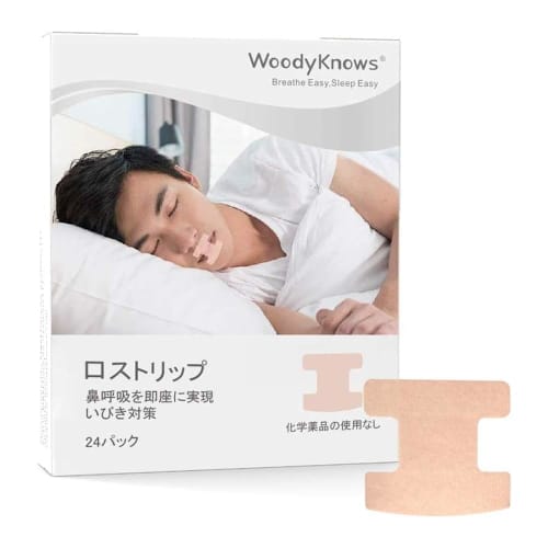 

WoodyKnows Mouth Closure Tape - Supports a Shift from Mouth to Nose Breathing (Medium Strength, Original Model, 24 Count)