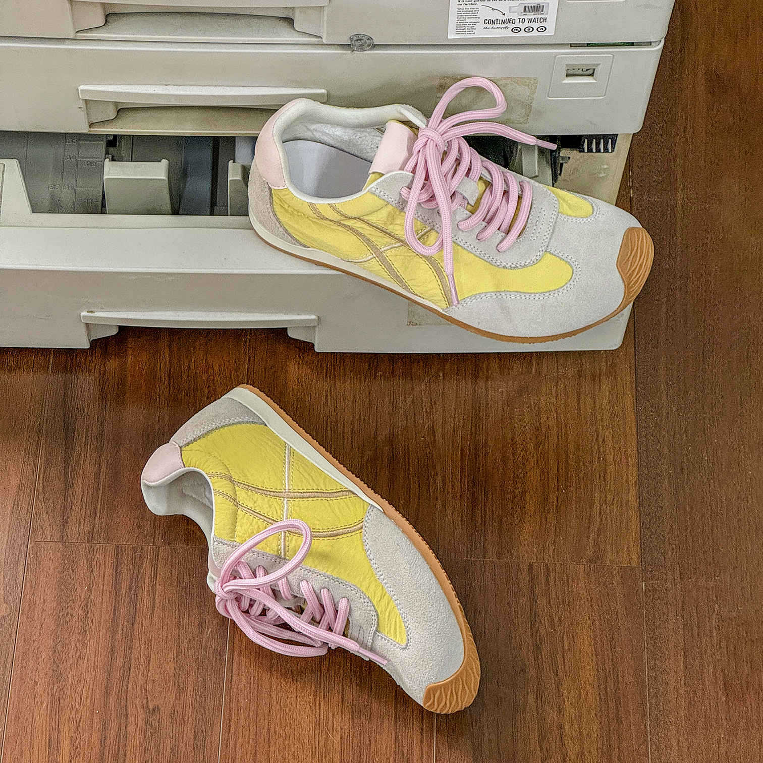 

Leather color matching shoes women s new spring fashion student casual sports shoes 40