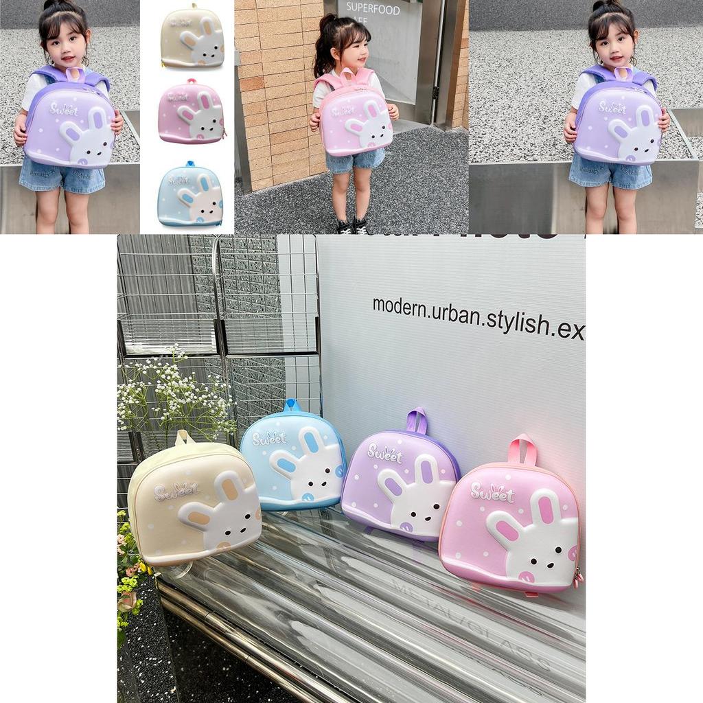 Cute Cartoon Rabbit Eva Backpack For Girls Trendy Outdoor School Snacks Bag