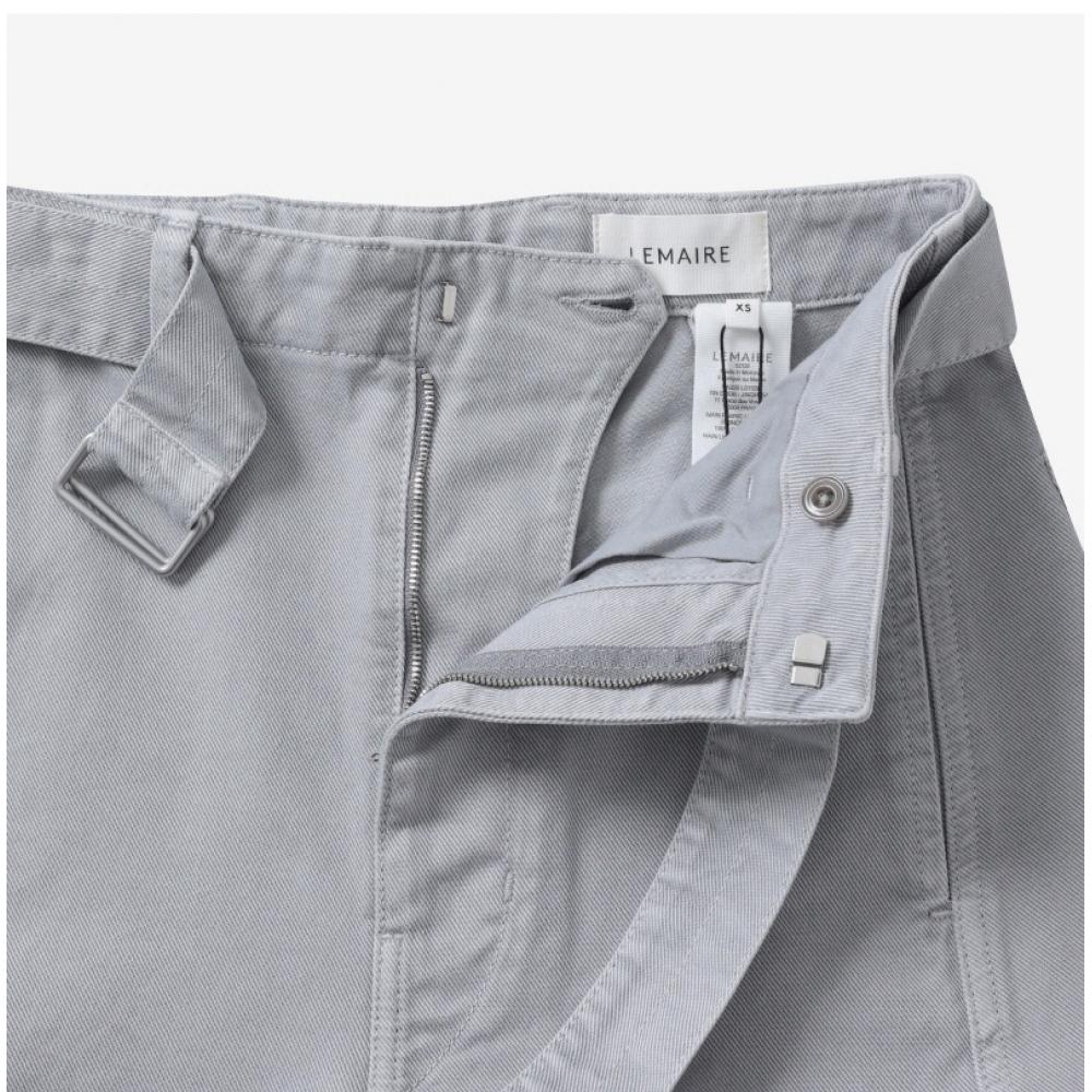 Lemaire Pa326 Ld1036 Bk948 Twist Belted Denim Common Long Pants