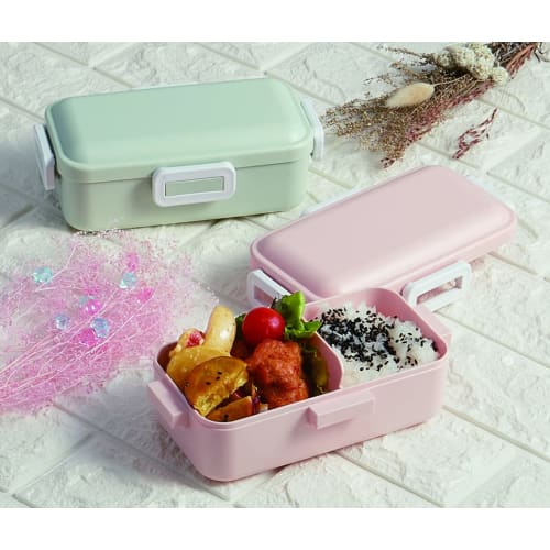 Skater Antibacterial Fluffy Dome Lid Bento Box 530ml Dull Gray Made in Japan PFLB6AG-A