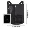 20-35L Large Capacity Bag Mesh Drawstring Backpack Gym Workout Sports Bag Zipper Side Pockets Beach Traveling Storage Bag