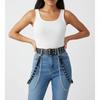 Adjustable JK Women Waist Belt Hip Hop Punk PU Leather Belt Korean Style Gothic Skirt Belt Nightclub