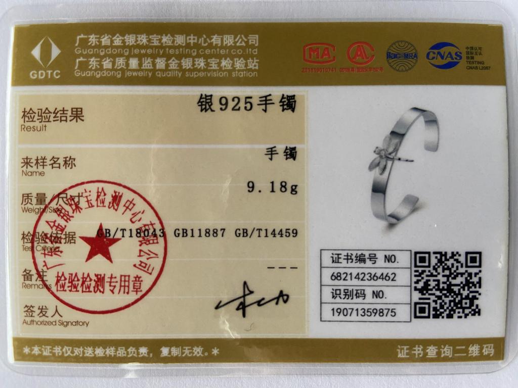 Módní náramek vážka ze sterlingového stříbra 925 Svatba Šperky