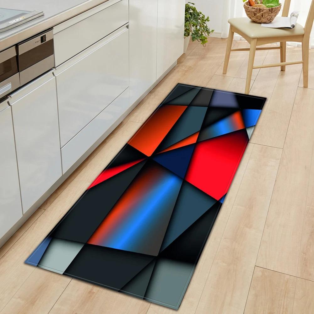Geometric Creative Printing Home Kitchen Floor Mats Door Front Decoration Floor Mats