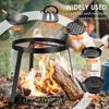 Camping Tripod Stand for Cooking Open Campfire Tripod for Dutch Oven Pot Rustproof Fire Pit Stand Outdoor Travel Camping Tools