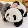 Crouching Posture Panda Stuffed Doll Fluffy Soft Panda Plush Doll Funny Panda Plush Toys  Children