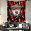 Liverpool Football Club Crest Tapestry Wallmounted Fashion Print Background Wall Hanging Cloth Background Cloth Atmospheric Background Cloth