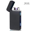 Men's Double Arc Windproof Lighter with Power Display and USB Charging