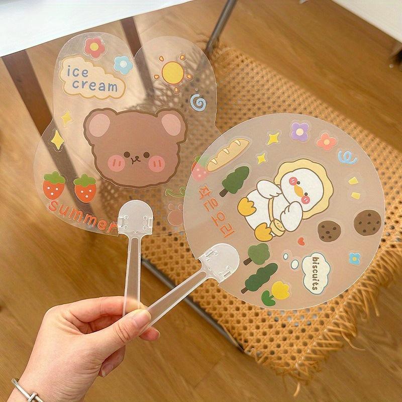 100pcs/50pcs/10pcs Fan Handles for Projects And Designs, Without Battery, Fan Accessories, Outdoor Fan Handle, Summer Supplies