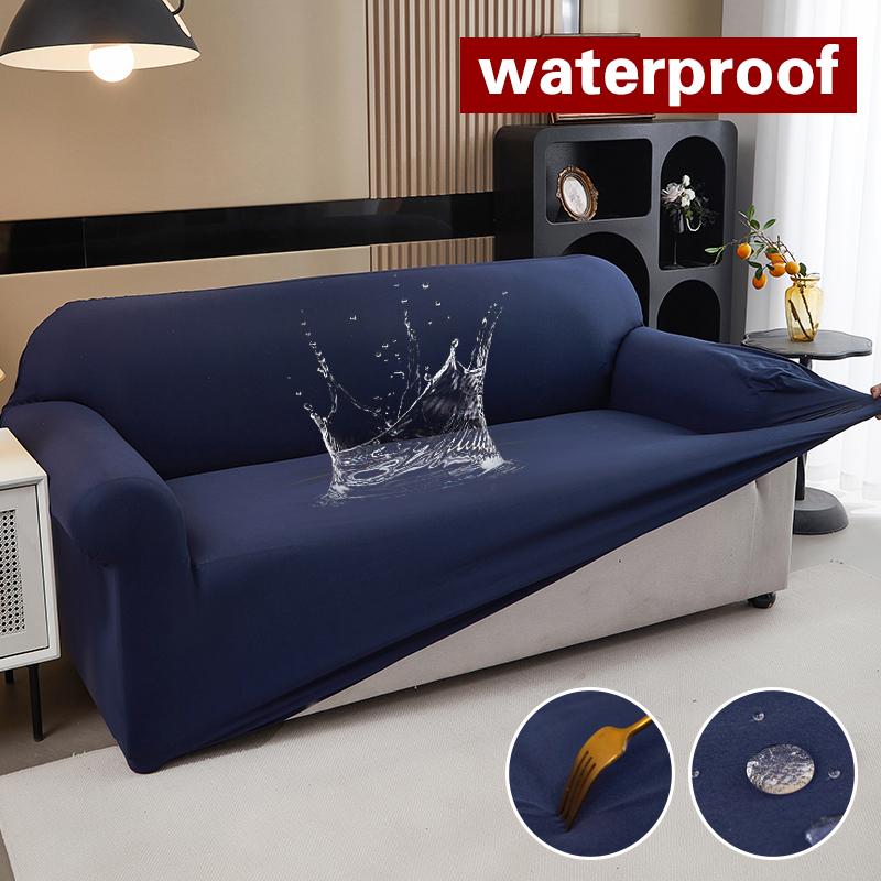 Waterproof Stretch Sofa Slipcover Non-slip Sofa Covers for Living Room Couch Cover Corner Furniture Protector for Kids, Pets