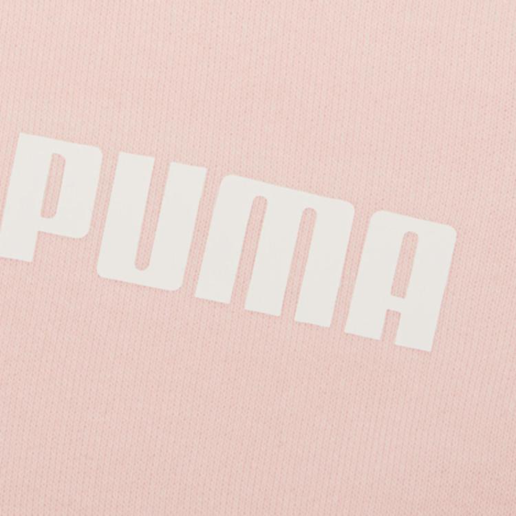 Puma Logo Hooded Sweatshirt Women Sweatshirts Pink 587005-03