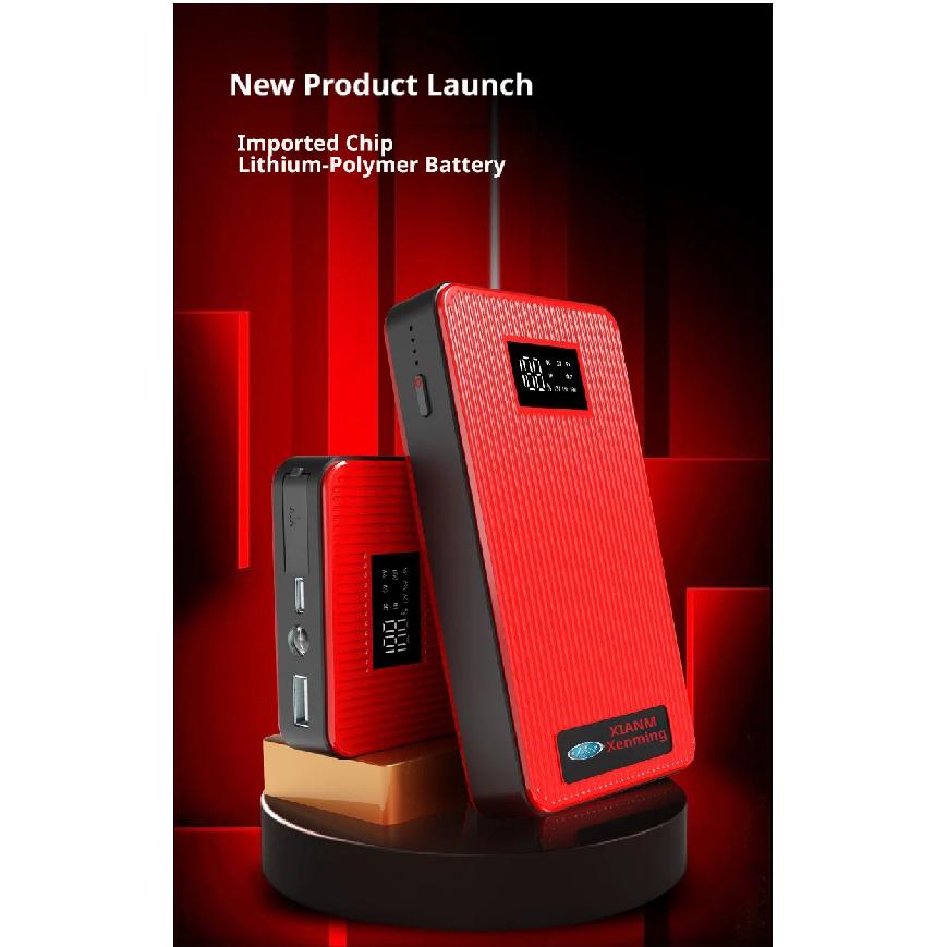 Car Emergency Jump Starter 12V Power Bank, Motorcycle Vehicle Starter Battery Booster Rescue Jump Starter Tool.