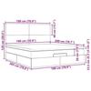 VidaXL Cadre de lit ottoman et matelas gris clair 180x200cm velours, cadre de lit, cadre de lit rembourré, cadre de lit 3314264