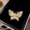 Super Immortal Zircon Butterfly Open Index Finger Ring, Trendy Design Temperament Versatile Index Finger Ring