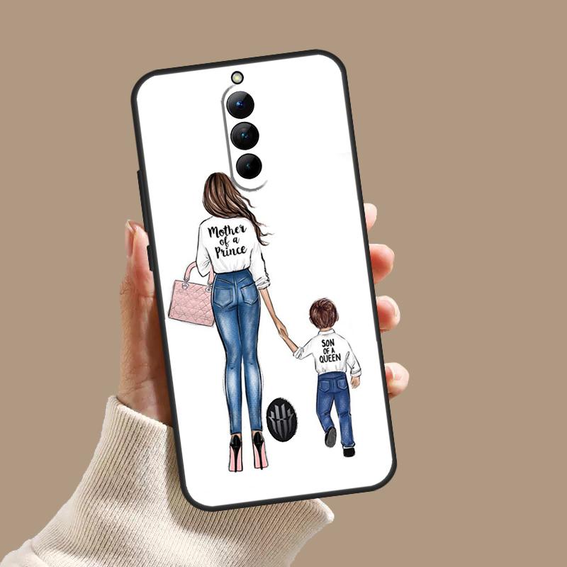 Super Mom Baby Girl Son Daughter Case For ZTE Nubia Red Magic 10S 9S 8S 8 9 10 11 Pro Plus 5G 6R 6 7 6S 7S Pro 10 Air Cover