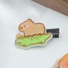 Cute Capybara Hairpin Waterproof Animal Barrettes Funny Cartoon Duckbill Clip  Women